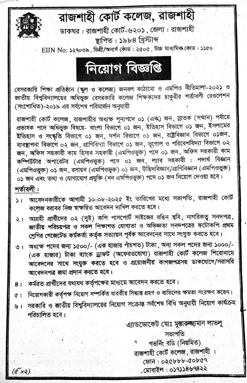 Government Job Circular